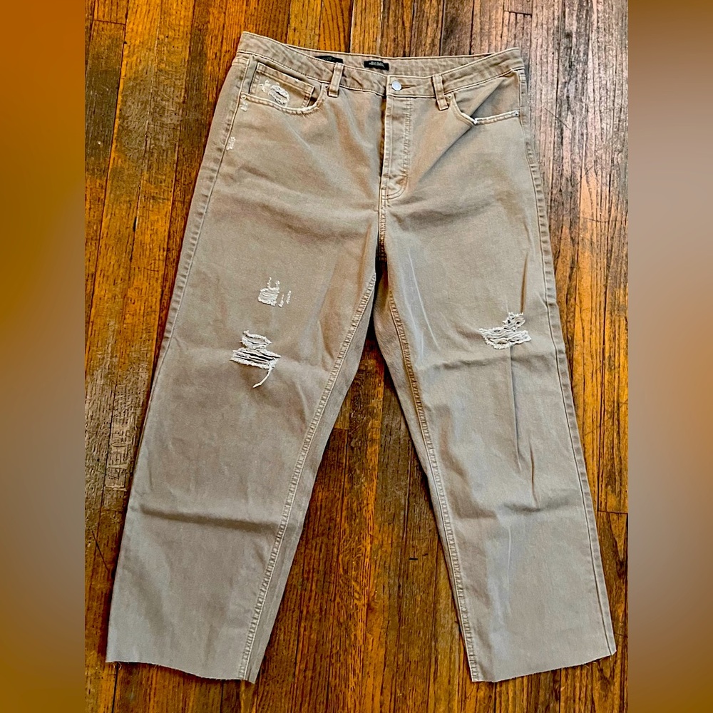 Wild Fable Beige Straight-Leg Jeans